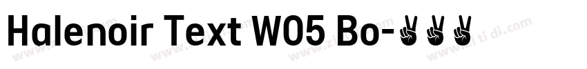 Halenoir Text W05 Bo字体转换